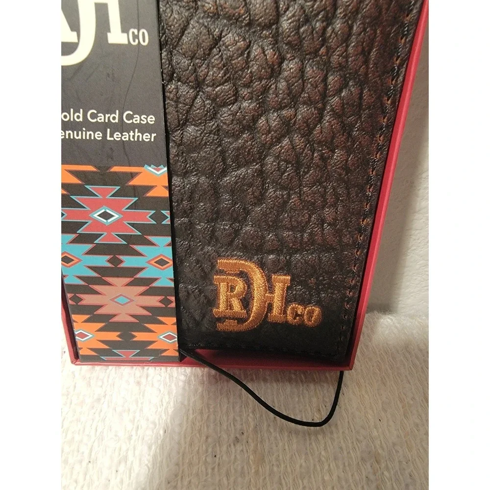 Red Dirt Hat Co Bifold‎ Card Case Genuine Wallet
